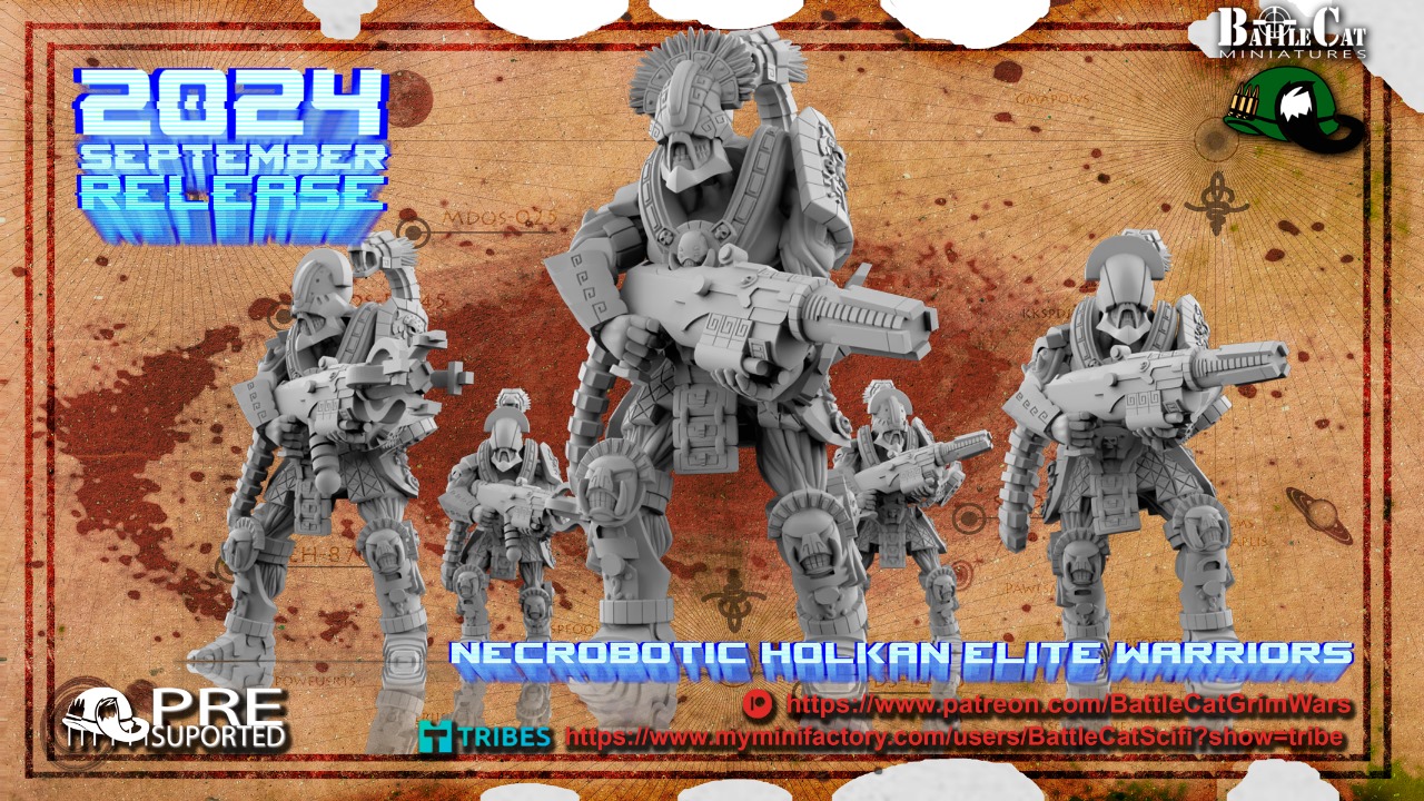 Necrobotic Holkan elite warriors